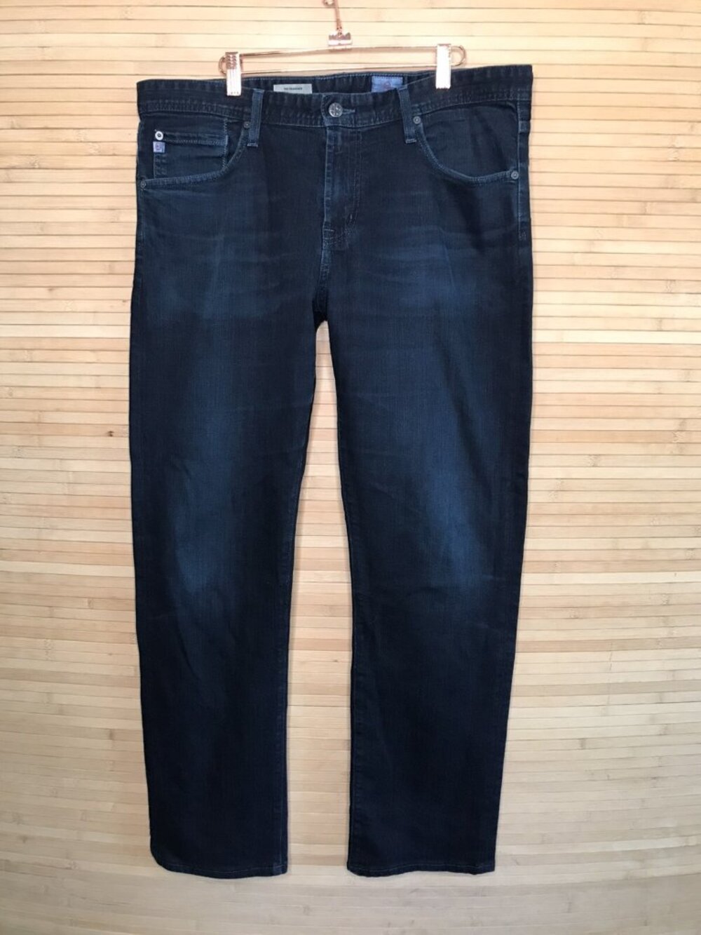 AG Adriano Goldschmied Jeans 36x31 The Graduate Tailored dark zipper fly EUC